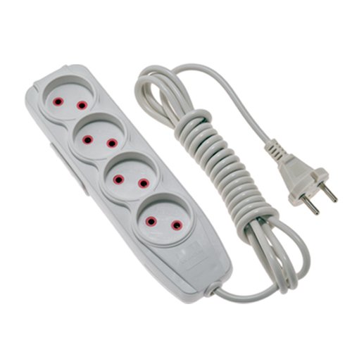 Подовжувач QUANTUM 4 гнізда 3м білий З/З (QM-9413)