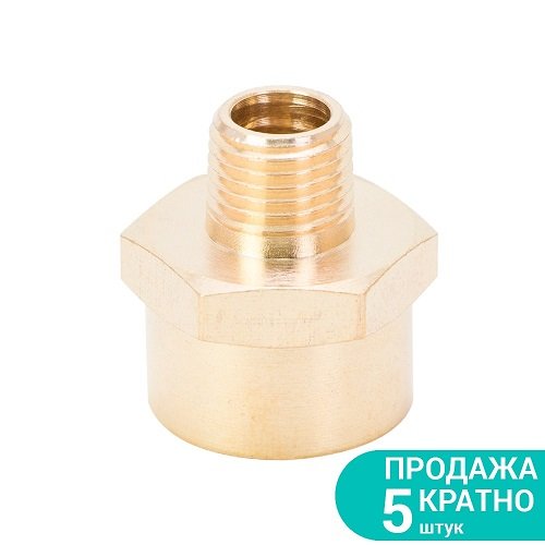Перехідник різьбовий Sigma MT 1/4" × FT 1/2" (латунь) 7025721