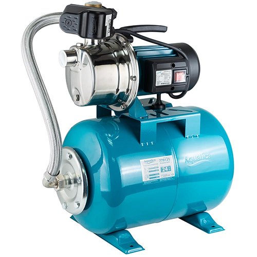 Станція Leo 0.6кВт Hmax 35м Qmax 50л/хв (самовсмоктуючий насос нерж) 24л Україна (775311/24)