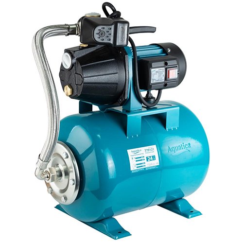 Станція Leo 0.8кВт Hmax 38м Qmax 58л/хв  (самовсмоктуючий насос) 24л Україна (775346/24)