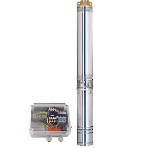 Насос Dongyin відцентровий 380В  7.5кВт H 201(110)м Q 270(200)л/хв Ø102мм+пульт (з 3х частин) (7771783)