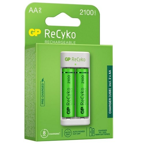 Акумулятор GP PROMO RECYKO R06 2100 mAh C2 + ЗУ + функція Power Bank (2890)