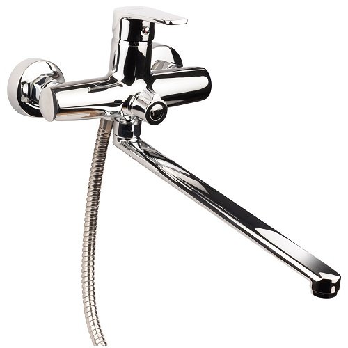 Змішувач для ванни AQUATICA Ø35 Гусак прямий 350мм s30 9730220