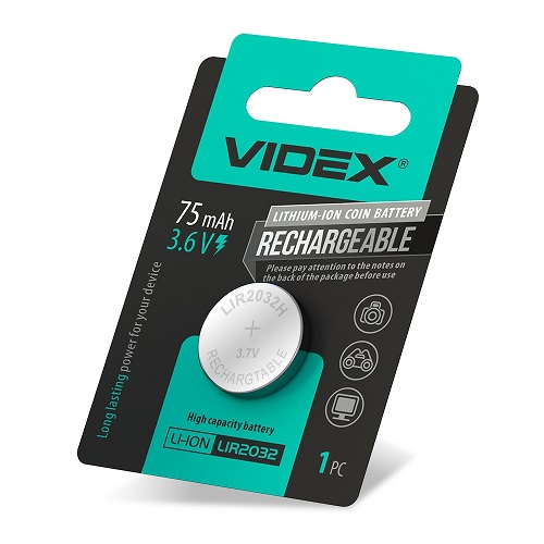 Акумулятор VIDEX літієвий LIR2032 C1