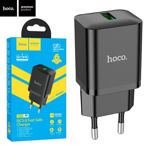 МЗП HOCO N26 QC3.0 (1 USB/3A)
