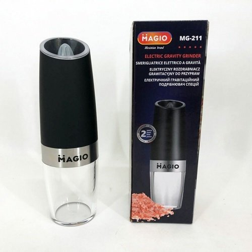 Подрібнювач спецій електричний гравітаційний MAGIO МG-211 світлодіодне підсвічування