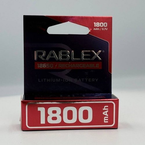 Акумулятор Rablex Li-Ion 18650 1800 mAh 3.7V із захистом (1810)
