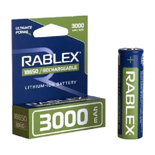 Акумулятор Rablex Li-Ion 18650 3000 mAh 3.7V без захисту (0301)