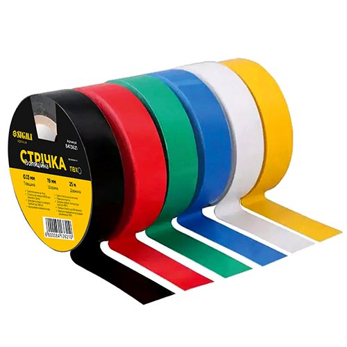 Ізолента ПВХ Sigma (жовта) 0.13мм×19мм×20м 8413211