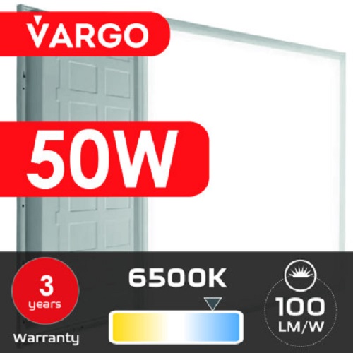 LED панель VARGO 50W 595х595 4800LM 6500К 100lm/w (V-119472)