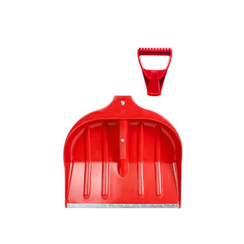 Лопата Grad для прибирання снігу пластикова з оцинкованою планкою Strong 490×495мм (кольорова) 5049595