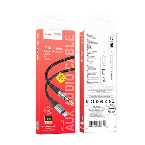 Перехідник Lightning to Jack 3.5mm(F) HOCO UPA26 1