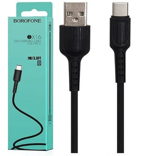 Кабель USB-Type C BOROFONE BX 16 1м 3.0А (TPE)