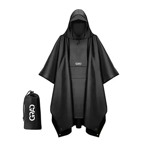 Дощовик Grad Invisible Чорний (пончо) 9461955