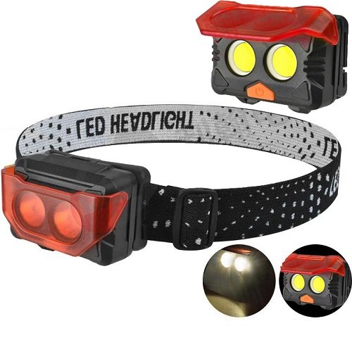 Ліхтарик налобний 3хR03 2COB №2029