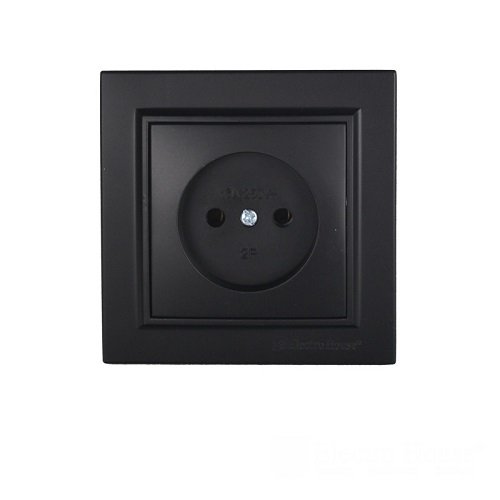 ElectroHouse Enzo Розетка одинарна графіт 16А Б/З (EH-2108-PG) 10шт/уп