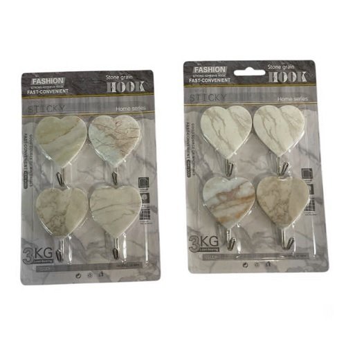 Гачок метал на присосці на блістері 4 штуки №8424 (2473)