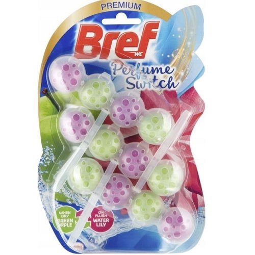 Кульки для унітазу Bref яблуко (3шт/уп) (9100)