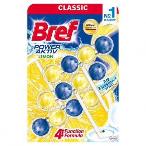 Кульки для унітазу Bref лимон (3шт/уп) (3371)