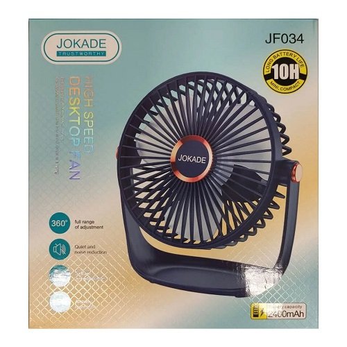 Вентилятор настільний Jokade JF034 (2400mAh/Type-C/5 Speed)