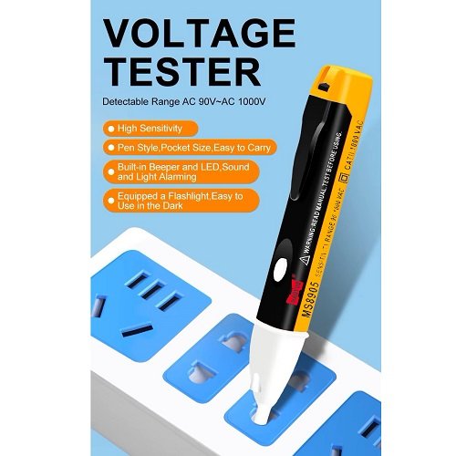 Тестер-індикатор напруги безконтактний AC Voltage Detector HAOYUE MS8905 1.5V*2 AAA