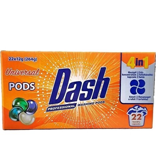 Капсули для прання DASH універсал 22 капс/уп (4032)