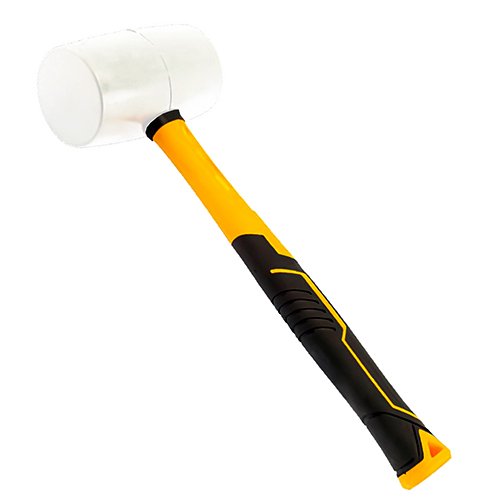 Киянка Sigma гумова біла (ручка фіберглас) 680г 4317311