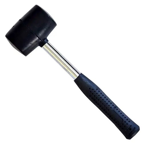 Киянка Sigma гумова чорна (ручка метал/резина) 340г 4317471