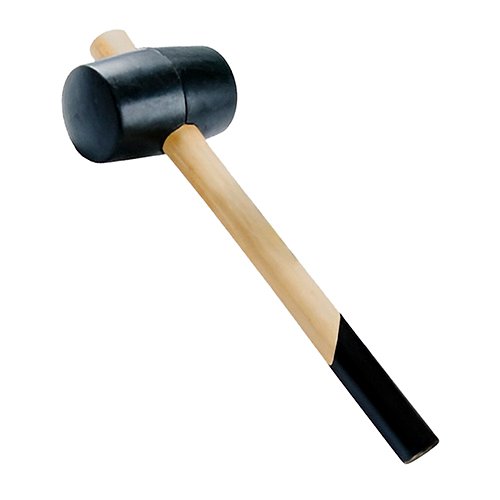 Киянка Sigma гумова чорна (ручка дерево) 340г 4317711