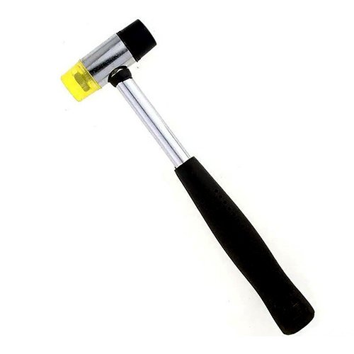 Киянка-молоток Sigma з гумово-поліуретановим бойком (ручка метад/резина) 370г 4317151