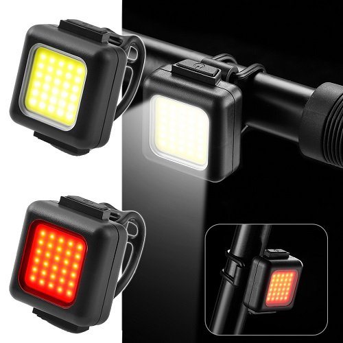 Ліхтарик НАБІР велосипедний № FT-3028-COB ліхтар + STOP