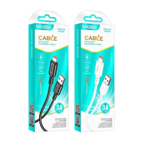 Кабель USB-Lightning Kakusiga KSC-982 Lightning (1м/3A)