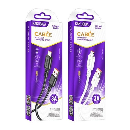 Кабель USB-Micro USB Kakusiga KSC-982 Micro (1м/3A)