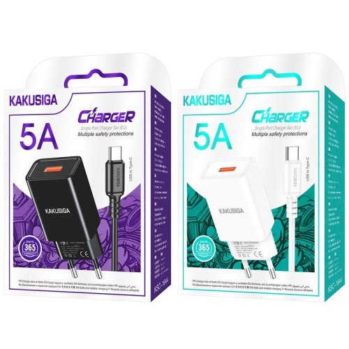 МЗП Kakusiga KSC-1644 (1USB/5A) + USB кабель Type-C