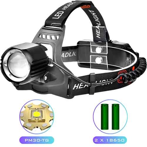 Ліхтарик налобний №PLD-T115-PM30-TG (2x18650) Zoom