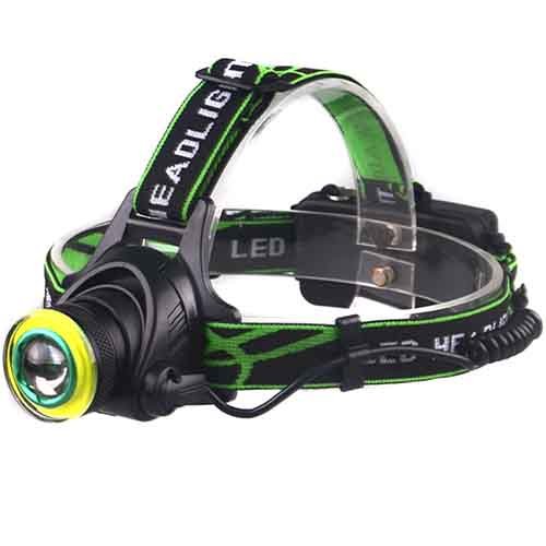 Ліхтарик налобний №T106-T6+COB (2x18650) Zoom