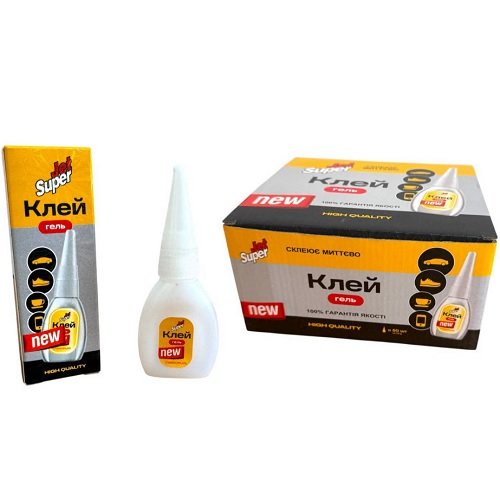 Клей Jet Super Гель клей 20 гр. (50 в уп/500ящ)