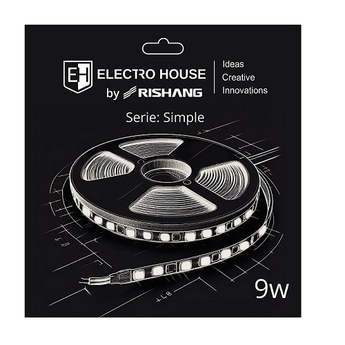 Стрічка LED ElectroHouse 9W/м на метр 12V 120 шт/м 900лм
