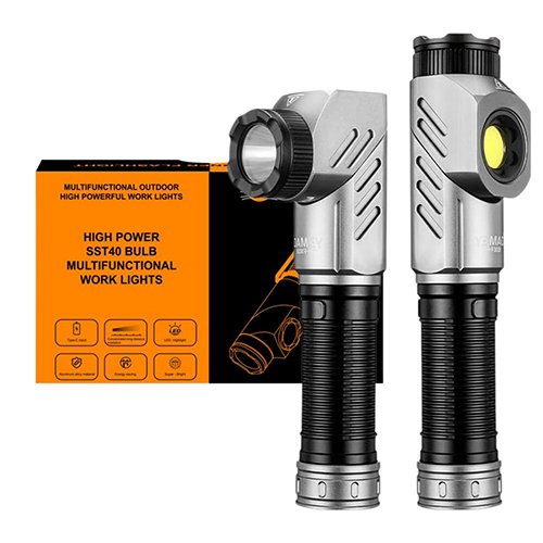 Ліхтарик YEMAO тактичний YM-F303X-LED+COB 1600LM (2x21700)