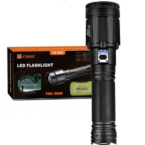 Ліхтарик YEMAO зенітно-пошуковий YM-G999-XHP360 5000LM (8x18650)