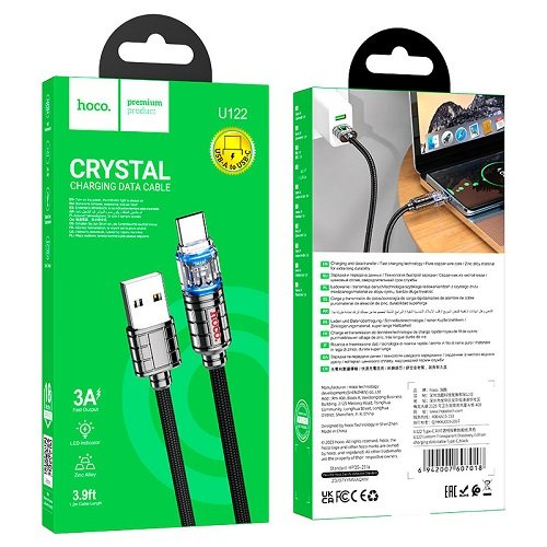 Кабель USB-Type C HOCO X122 1м 3.0А (TPE)