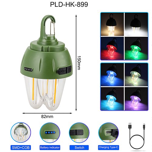 Ліхтарик Camping №899-SMD+COB (RGB
