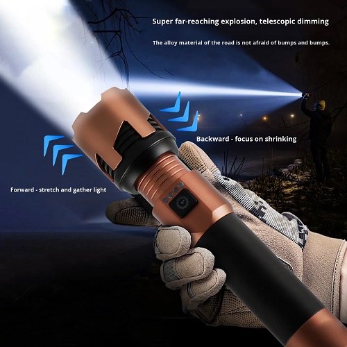 Ліхтарик №A69-GT (1x18650) Zoom