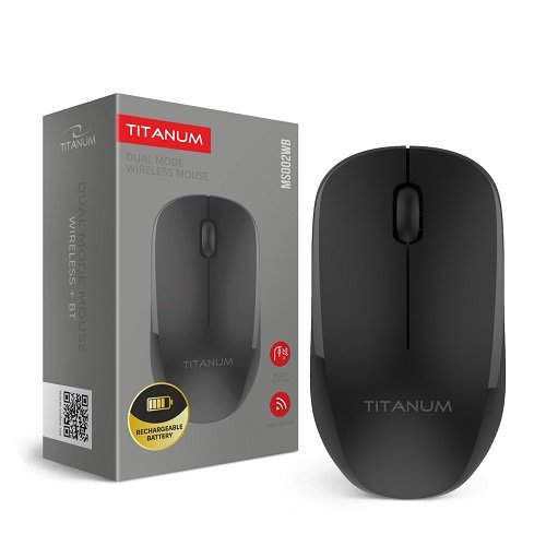 Миша TITANUM MS002WB Wireless USB дворежимна