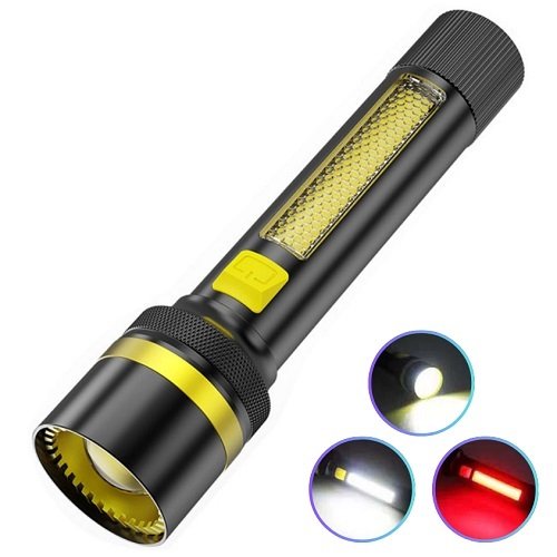 Ліхтарик №24094 PM10-TG+COB(White+Red) (вбудований акумулятор) Zoom