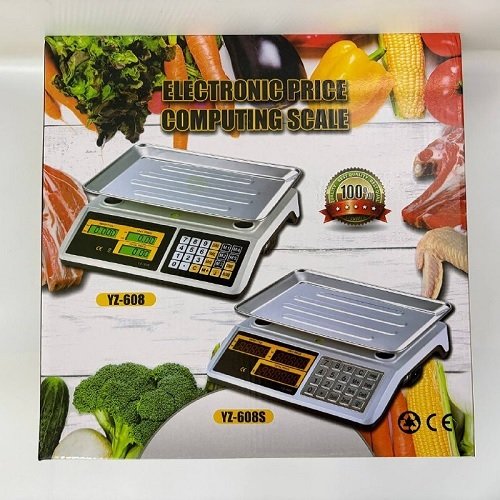 Ваги торговельні електронні від мережі та акумулятора до 50кг з дисплеєм