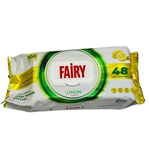 Серв.вл. Fairy 100 psc з клапаном для прибирання лимон (12шт/ящ)
