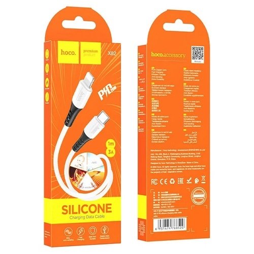 Кабель Type-C to Lightning HOCO X 82 1м 3.0А 20W (TPE)