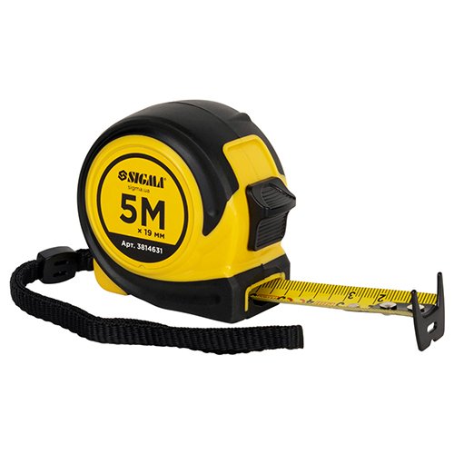 Рулетка Sigma Compact Двухстороння/зачіп  5м×19мм 3814631