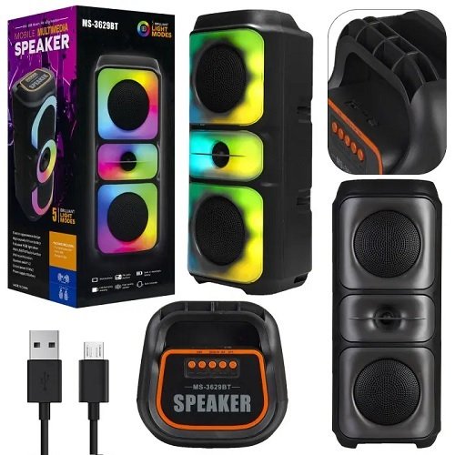 Колонка № MS-3629BT-M міні валіза від мережі та від акумулятора з USB